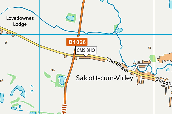 CM9 8HQ map - OS VectorMap District (Ordnance Survey) CM9 8HQ map - OS VectorMap District (Ordnance Survey)