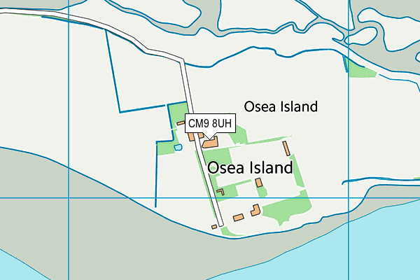 CM9 8UH map - OS VectorMap District (Ordnance Survey) CM9 8UH map - OS VectorMap District (Ordnance Survey)