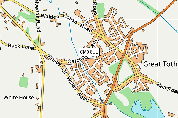 CM9 8UL map - OS VectorMap District (Ordnance Survey) CM9 8UL map - OS VectorMap District (Ordnance Survey)
