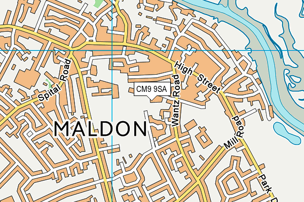 CM9 9SA map - OS VectorMap District (Ordnance Survey) CM9 9SA map - OS VectorMap District (Ordnance Survey)