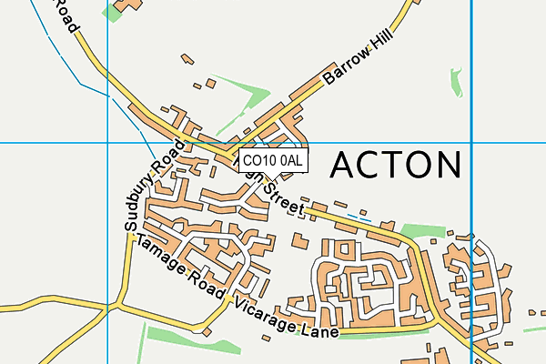 CO10 0AL map - OS VectorMap District (Ordnance Survey) CO10 0AL map - OS VectorMap District (Ordnance Survey)