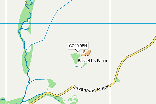 CO10 0BH map - OS VectorMap District (Ordnance Survey) CO10 0BH map - OS VectorMap District (Ordnance Survey)