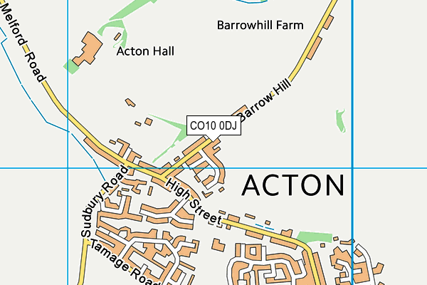 CO10 0DJ map - OS VectorMap District (Ordnance Survey) CO10 0DJ map - OS VectorMap District (Ordnance Survey)