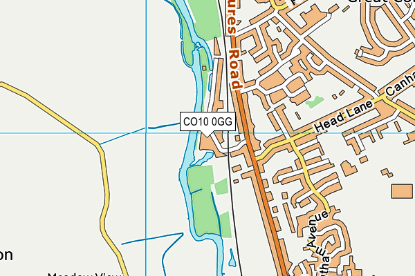 CO10 0GG map - OS VectorMap District (Ordnance Survey) CO10 0GG map - OS VectorMap District (Ordnance Survey)