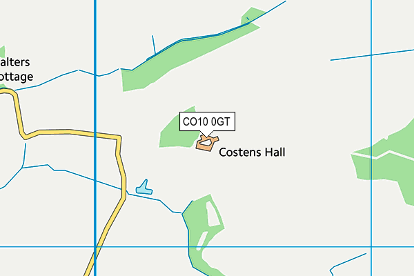 CO10 0GT map - OS VectorMap District (Ordnance Survey) CO10 0GT map - OS VectorMap District (Ordnance Survey)