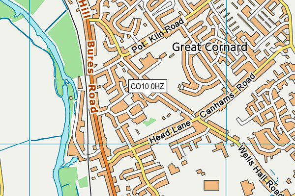 CO10 0HZ map - OS VectorMap District (Ordnance Survey) CO10 0HZ map - OS VectorMap District (Ordnance Survey)
