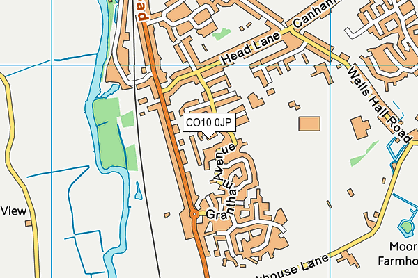 CO10 0JP map - OS VectorMap District (Ordnance Survey) CO10 0JP map - OS VectorMap District (Ordnance Survey)