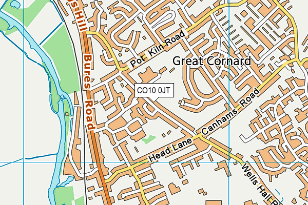 CO10 0JT map - OS VectorMap District (Ordnance Survey) CO10 0JT map - OS VectorMap District (Ordnance Survey)