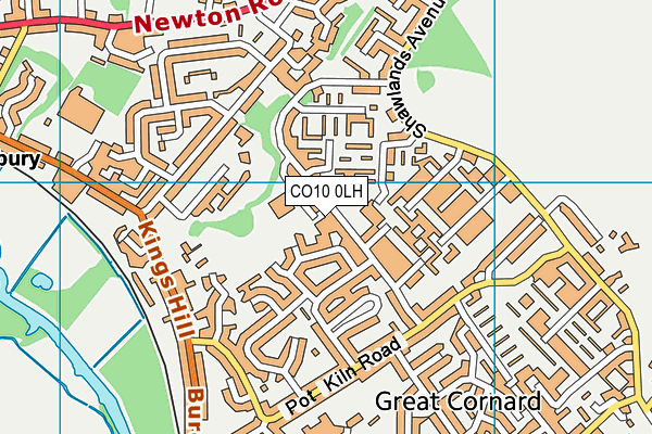 CO10 0LH map - OS VectorMap District (Ordnance Survey)