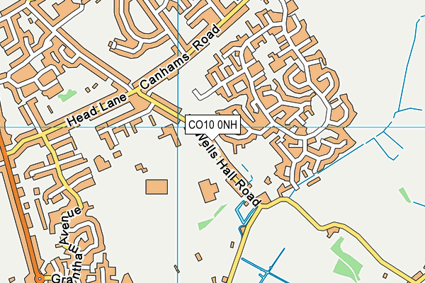CO10 0NH map - OS VectorMap District (Ordnance Survey) CO10 0NH map - OS VectorMap District (Ordnance Survey)
