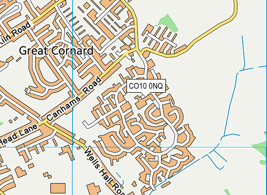 CO10 0NQ map - OS VectorMap District (Ordnance Survey) CO10 0NQ map - OS VectorMap District (Ordnance Survey)