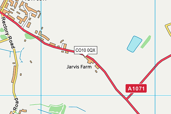 CO10 0QX map - OS VectorMap District (Ordnance Survey) CO10 0QX map - OS VectorMap District (Ordnance Survey)