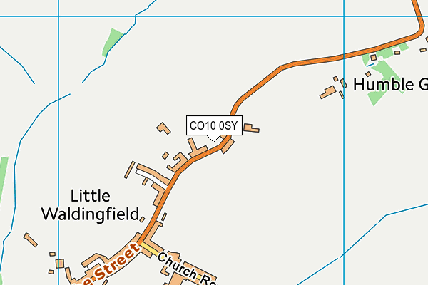 CO10 0SY map - OS VectorMap District (Ordnance Survey) CO10 0SY map - OS VectorMap District (Ordnance Survey)