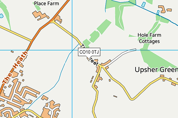 CO10 0TJ map - OS VectorMap District (Ordnance Survey) CO10 0TJ map - OS VectorMap District (Ordnance Survey)