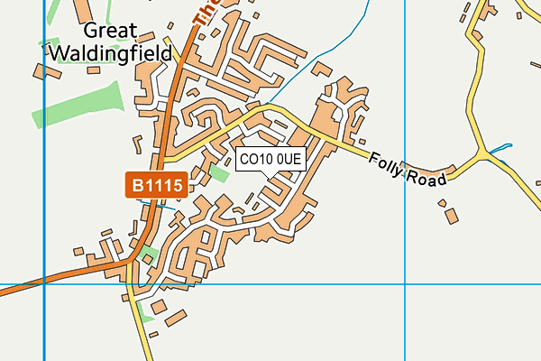 CO10 0UE map - OS VectorMap District (Ordnance Survey) CO10 0UE map - OS VectorMap District (Ordnance Survey)