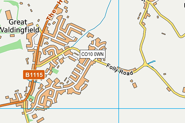 CO10 0WN map - OS VectorMap District (Ordnance Survey) CO10 0WN map - OS VectorMap District (Ordnance Survey)