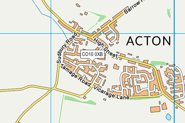 CO10 0XB map - OS VectorMap District (Ordnance Survey) CO10 0XB map - OS VectorMap District (Ordnance Survey)