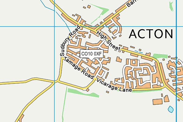 CO10 0XF map - OS VectorMap District (Ordnance Survey) CO10 0XF map - OS VectorMap District (Ordnance Survey)