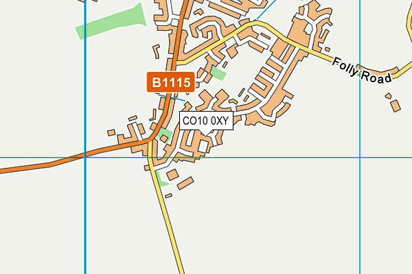 CO10 0XY map - OS VectorMap District (Ordnance Survey) CO10 0XY map - OS VectorMap District (Ordnance Survey)
