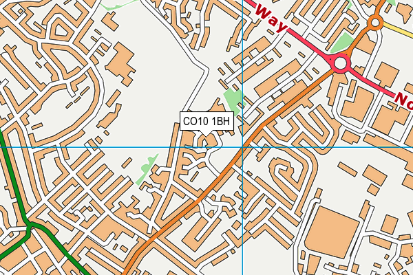 CO10 1BH map - OS VectorMap District (Ordnance Survey)
