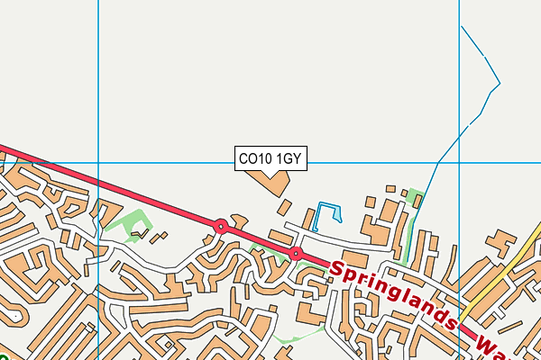CO10 1GY map - OS VectorMap District (Ordnance Survey) CO10 1GY map - OS VectorMap District (Ordnance Survey)