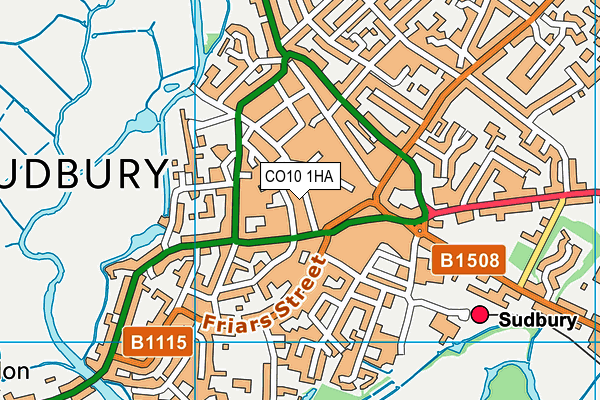 CO10 1HA map - OS VectorMap District (Ordnance Survey) CO10 1HA map - OS VectorMap District (Ordnance Survey)