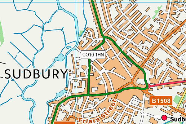CO10 1HN map - OS VectorMap District (Ordnance Survey) CO10 1HN map - OS VectorMap District (Ordnance Survey)