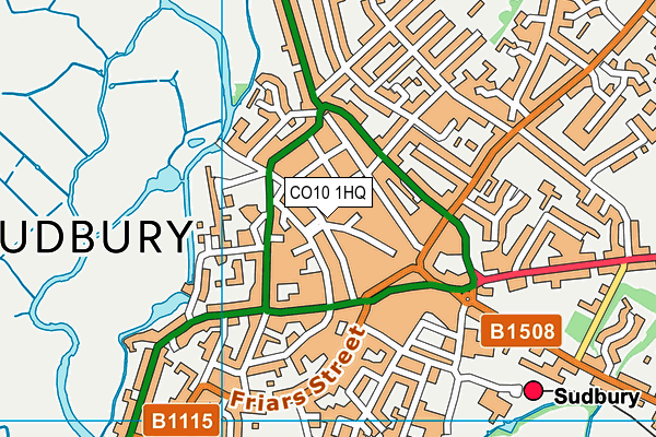 CO10 1HQ map - OS VectorMap District (Ordnance Survey) CO10 1HQ map - OS VectorMap District (Ordnance Survey)