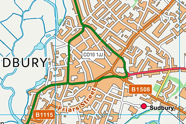 CO10 1JJ map - OS VectorMap District (Ordnance Survey) CO10 1JJ map - OS VectorMap District (Ordnance Survey)