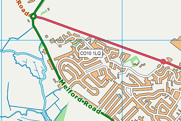 CO10 1LQ map - OS VectorMap District (Ordnance Survey) CO10 1LQ map - OS VectorMap District (Ordnance Survey)