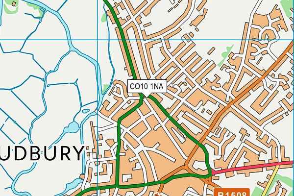 CO10 1NA map - OS VectorMap District (Ordnance Survey)