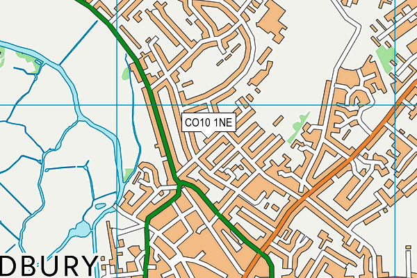 CO10 1NE map - OS VectorMap District (Ordnance Survey) CO10 1NE map - OS VectorMap District (Ordnance Survey)