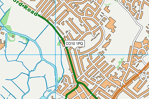 CO10 1PQ map - OS VectorMap District (Ordnance Survey) CO10 1PQ map - OS VectorMap District (Ordnance Survey)