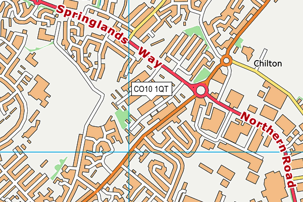 CO10 1QT map - OS VectorMap District (Ordnance Survey) CO10 1QT map - OS VectorMap District (Ordnance Survey)