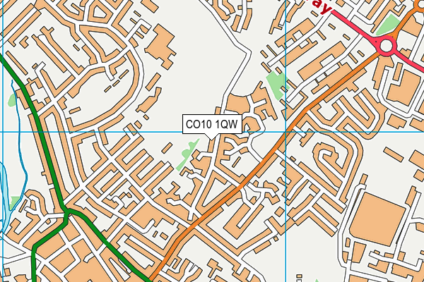 CO10 1QW map - OS VectorMap District (Ordnance Survey) CO10 1QW map - OS VectorMap District (Ordnance Survey)