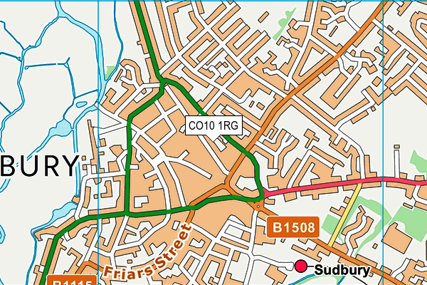 CO10 1RG map - OS VectorMap District (Ordnance Survey) CO10 1RG map - OS VectorMap District (Ordnance Survey)