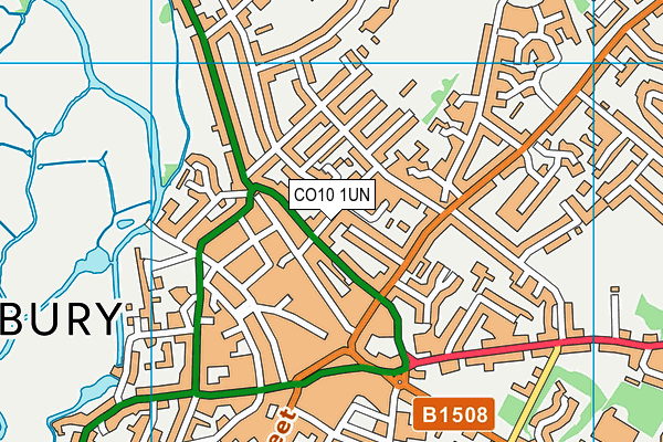 CO10 1UN map - OS VectorMap District (Ordnance Survey) CO10 1UN map - OS VectorMap District (Ordnance Survey)