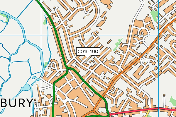 CO10 1UQ map - OS VectorMap District (Ordnance Survey) CO10 1UQ map - OS VectorMap District (Ordnance Survey)