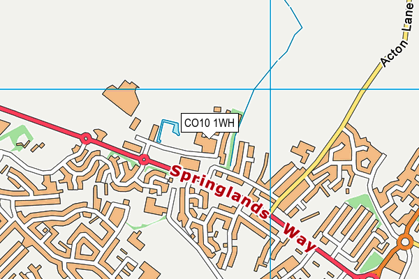 CO10 1WH map - OS VectorMap District (Ordnance Survey) CO10 1WH map - OS VectorMap District (Ordnance Survey)