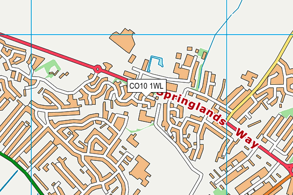 CO10 1WL map - OS VectorMap District (Ordnance Survey) CO10 1WL map - OS VectorMap District (Ordnance Survey)