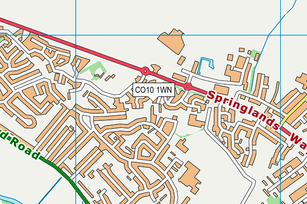 CO10 1WN map - OS VectorMap District (Ordnance Survey) CO10 1WN map - OS VectorMap District (Ordnance Survey)