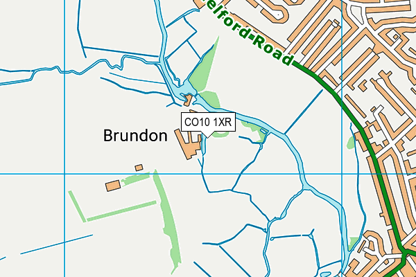 CO10 1XR map - OS VectorMap District (Ordnance Survey) CO10 1XR map - OS VectorMap District (Ordnance Survey)