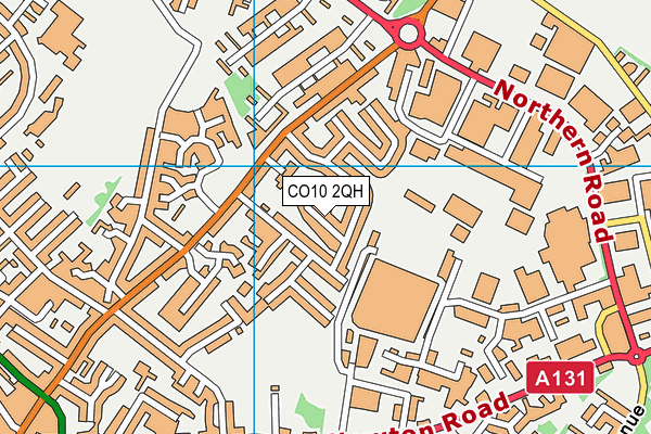 CO10 2QH map - OS VectorMap District (Ordnance Survey) CO10 2QH map - OS VectorMap District (Ordnance Survey)