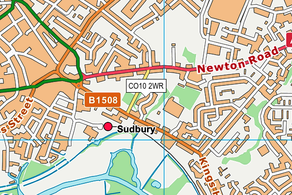 CO10 2WR map - OS VectorMap District (Ordnance Survey) CO10 2WR map - OS VectorMap District (Ordnance Survey)