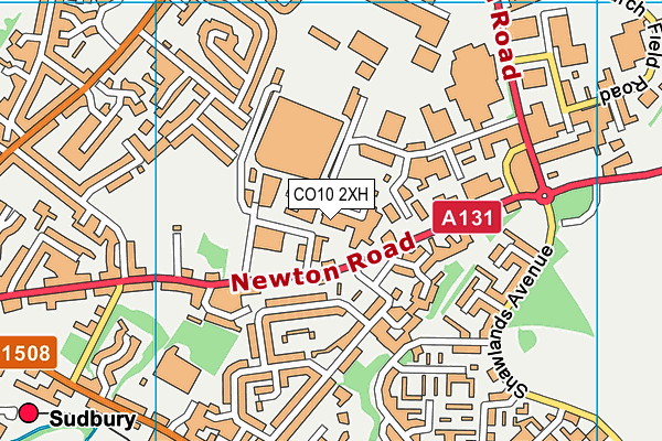CO10 2XH map - OS VectorMap District (Ordnance Survey) CO10 2XH map - OS VectorMap District (Ordnance Survey)