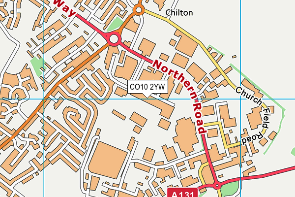 CO10 2YW map - OS VectorMap District (Ordnance Survey) CO10 2YW map - OS VectorMap District (Ordnance Survey)
