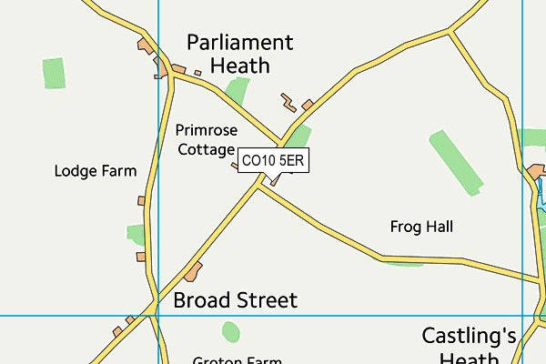 CO10 5ER map - OS VectorMap District (Ordnance Survey) CO10 5ER map - OS VectorMap District (Ordnance Survey)