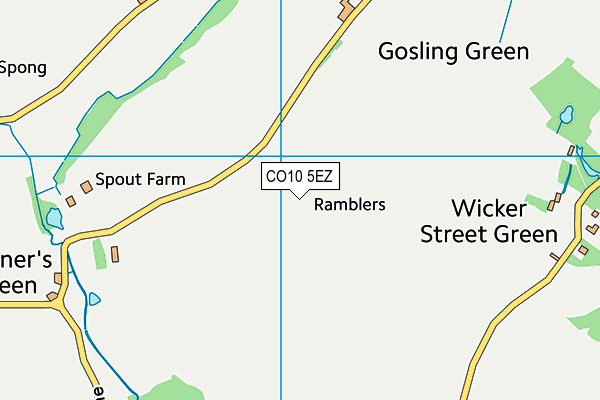 CO10 5EZ map - OS VectorMap District (Ordnance Survey) CO10 5EZ map - OS VectorMap District (Ordnance Survey)