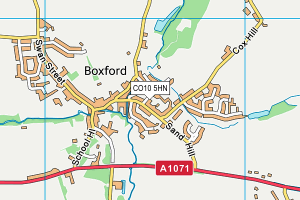 CO10 5HN map - OS VectorMap District (Ordnance Survey)