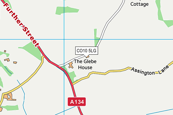 CO10 5LG map - OS VectorMap District (Ordnance Survey)